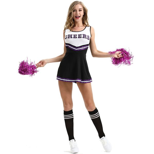 NOUVEL ARRIVÉ En Gros Xs-xxl taille sexy costumes de cheerleading sexy sous-vêtements féminins uniformes de l'équipe de cheerleading uniformes de performance