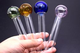 Nieuwe Arriver Glass Hand Rechte Pijpen Kleurrijke Kommen Glas Oliebranderen Pijp Roken Duidelijke Pijpen Pyrex Oliebrander Pipe