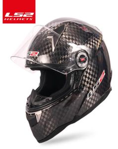 Nieuw aankomende FF396 Koolstofvezel Motorfietshelm LS2 CT2 Volledige gezichtshelm FF323 12k hetzelfde materiaal Casco Casque Moto No Pump1332574