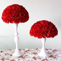 Nieuwe kunstmatige codering Rose Silk Flower Kissing Balls Large Hanging Ball Kerst ornamenten Huwelijksfeest Decoraties