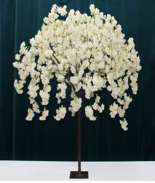 Nouvelle fleur artificielle Cherry Blossom Souhaignant Tree Christmas Decor Table de mariage Table maître de la maison El Store Display Cherry Tree2059443