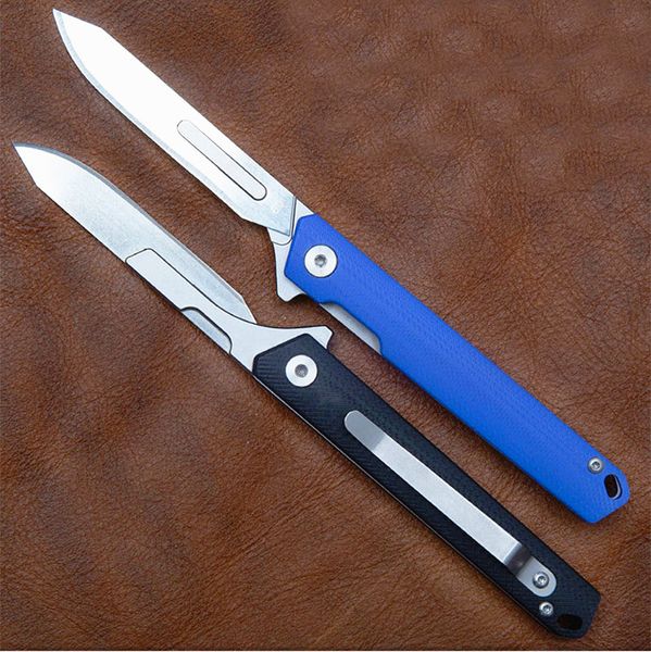 Nouveau couteau à découper œuvre d'art 440C lame satinée G10 poignée roulement à billes Flipper couteaux pliants K1602