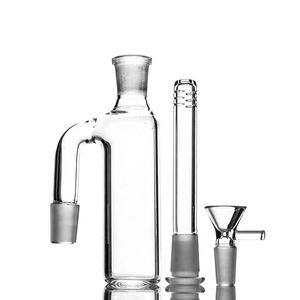 Ensemble de trois pièces accessoires pour fumeurs Ashcatcher 18.8mm 18mm vers le bas tige perc verre cendrier barboteur