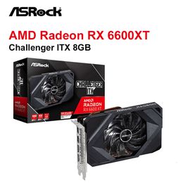 Nouveau ASRock AMD Radeon RX 6600 XT Challenger ITX 8GB carte graphique RX6600XT GDDR6 128bit cartes vidéo GPU bureau placa de vidéo