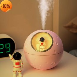 Nuevos adornos de astronauta USB Mini humidificador difusor de Aroma eléctrico con lámpara LED para el hogar niños Bedrrom humidificador de aire de aromaterapia