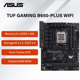 Nouvelle carte mère WIFI ASUS TUF GAMING B650-PLUS avec prise AMD AM5 4 x DIMM Max.128 Go DDR5