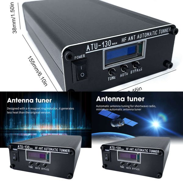 Nouveau ATU-130 MAX Radio Automatic 1,8-50MHz 200W Antenne Tinener Box Version de l'ATU-100 ATU100