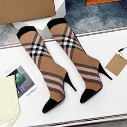 Nuevo diseñador de marca Australia para mujeres sobre la rodilla botas Martin Boots calcetines de punto de punto