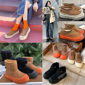 Nieuwe Australische stijl Neumel Tazz Tasman Weather Hybride snowboots mini dames heren winter veterschoenen ugh platform bont ultra laars enkel schapenvacht casual buitenlaarzen