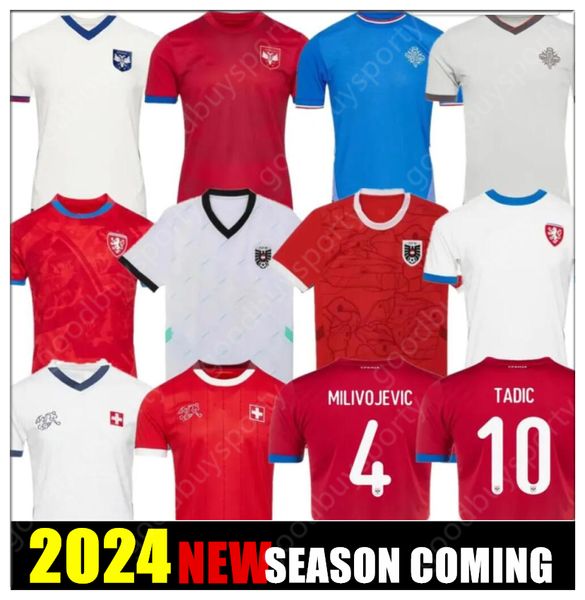 Nueva Austria República Checa 2024 Jerseys de fútbol de la Copa de la Euro