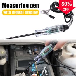 Nieuwe Auto Circuit Tester Met Led Digitale Display Truck Voltage Tester Circuit Dc 6-37V Auto Diagnostische maatregel Probe Test Pen Gereedschap