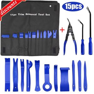 Nieuwe automatische bevestigingsklem Handgereedschapset binnen de deur van de binnendeur clippaneel Trim Removal Tool Kit Car Conversion Pry Demontage Reparatie Tools