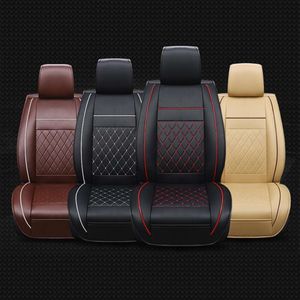 Nouveau siège de couverture en cuir automatique protecteur coussin des sièges avant de voiture couvre le siège d'auto cape 5 sièges