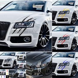 Nouveau autocollant autocollant Réflexion Monster Claw Scratch Stripe Marks Headlight Decal Car autocollants ACCESSOIRES DE VOITURE