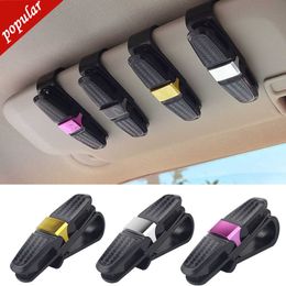 Nieuwe auto-zon vizier bril Bevestigingscliphouder voor zonnebrillen bril Ticketkaart 180 Rotatie Multifunctionele glazen clip