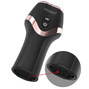 Nouveau masturbateur automatique Vibration plusieurs Modes puissants USB rechargeable poussée réaliste vagin vibrateurs jouets sexy pour homme