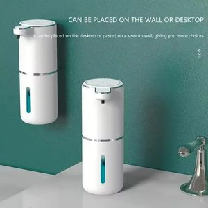 Nieuwe automatische zeepdispenser Touchless Foaming Soap Dispenser 380 ml USB Oplaadbaar Elektrisch 4 -niveau Verstelbaar schuimzeep Dispenser schuimen