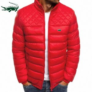 Nuevo otoño e invierno para hombre M, a prueba de viento y a prueba de lluvia, cuello alto, chaqueta acolchada, chaqueta Jack S-3XL A6V0 #