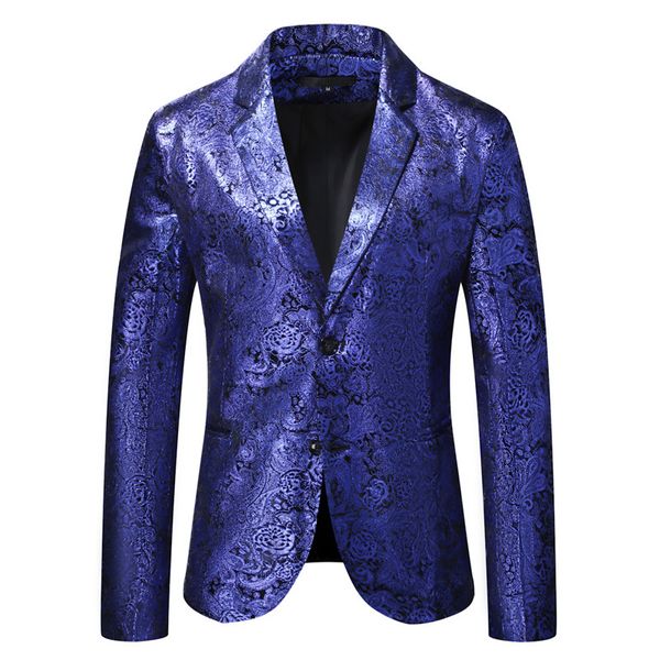 Nuovo autunno e inverno Nuovo vestito da uomo Performance Dress Stile punk Casual One Button Suit Abito popolare da uomo