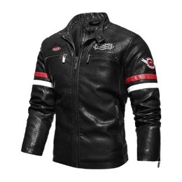 Nieuwe herfst- en winterraceskleding Europees Amerikaanse motorfiets PU Leather Plus Size Cold Proof Jacket