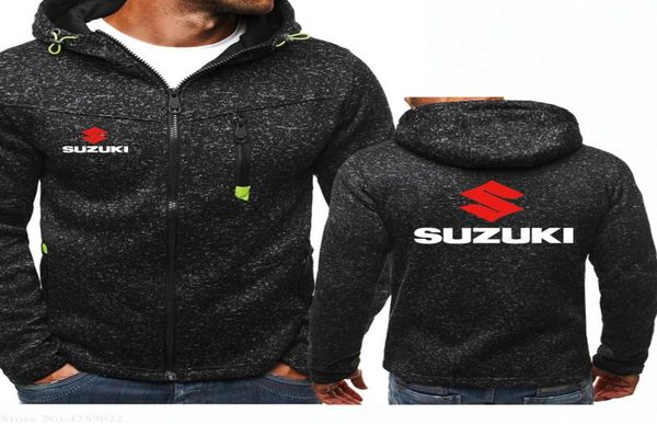 Nueva marca de primavera de otoño e invierno Suzuki Sweatshirt Men039s Soodies Coats Men Sportswear Ropa Capucha Capucha9145764