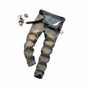 Nouveau Automne Printemps Designer Droit Cargo Denim Cowboy Rétro Coréen Fi Poli Denim Tissu Style Coréen Jeunes Jeans Pantalons Y9Vl #