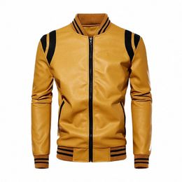 Nieuwe herfst winter Motorfiets mannen jas Hoge kwaliteit merk Casual Biker Leren Jas Mannelijke Jas Fleece Pu Overjas AMERIKAANSE MAAT Z2Xr #