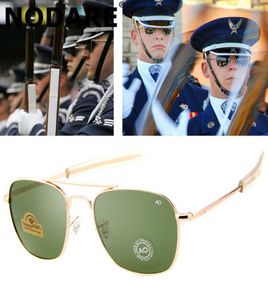 Nouvelles lunettes de soleil Aviation Men 2021 Brand de haute qualité American Army Military Optical Ao Sun Glasses Male Pilot Glass Lenses OCULOS8781599