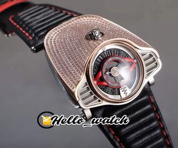 Nieuwe Azimuth Gran Turismo 4 Varianten SP.SS.gt.n001 Rose Gold Full Diamonds Miyota Automatic Mens Horloge Black Dial Lederen Band Hello_Watch