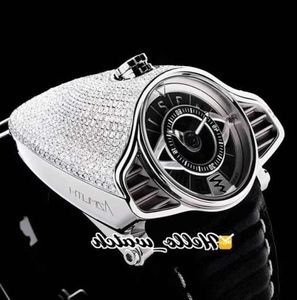 Nieuwe AZIMUTH Gran Turismo 4 varianten SP SS GT N001 volledige diamanten Miyota automatisch herenhorloge zwart zilveren wijzerplaat lederen horloges Hell3398084