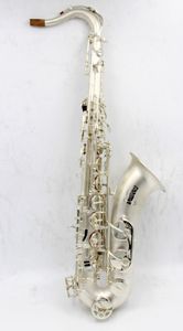 Nouveau B plat musique orientale saxophone ténor plaqué argent satiné avec étui 01