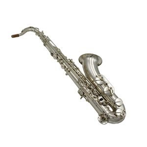 Nouveau B plat musique orientale brillant argent plaqué saxophone ténor saxophone ténor avec étui