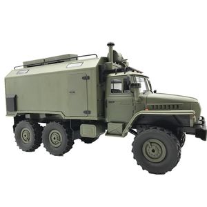 Nuevo B36 WPL RC camión Ural 1/16 2,4G 6WD Control remoto camión militar Rock Crawler coche Hobby juguetes para niños juguetes de regalo de Navidad