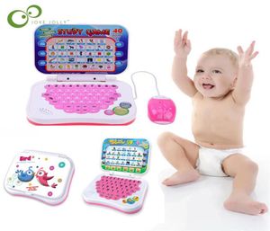 Nouveau bébé enfants Machine d'apprentissage avec souris ordinateur préscolaire apprentissage étude éducation Machine tablette jouet cadeau ZXH C111822705971632