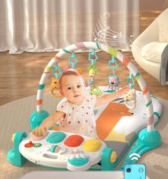 Nouveau bébé confort pédale piano bébé fitness rack nouveau-né 4 bébé femme 5 couché et jouant 2 étapes 3-6 mois 0-1 ans jouets