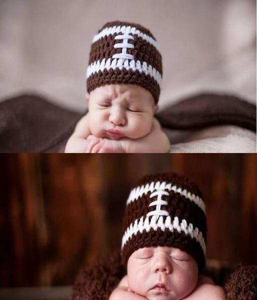 Nouveau bébé crochet chapeau nouveau-né à la main Crochet casquette oreillettes pographie props2391720