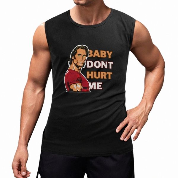 Nouveau Baby D't Hurt Me Meme Débardeur T-shirts hommes chemises de sport j5xa #