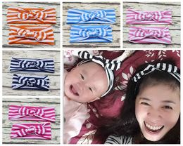 30 stks Baby Girl Headwrap Katoenen Boog Knoop Hoofdband voor Meisje Haaraccessoires Mode Bunny Oren Boog Haarband Hoofddeksels Gratis Verzending FD6535