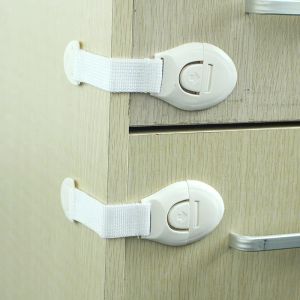 Nouveau bébé enfants serrures de sécurité allonger tiroir porte armoire placard sangle serrures de sécurité en plastique enfants Protection soins serrures