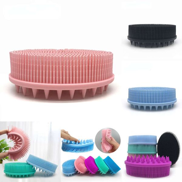 Nouveau shampooing en silicone bébé pour enfants enfants soft girl girl douche baignoire têtes de bain lavage de massage brosse essuyer le peigne nettoyeur