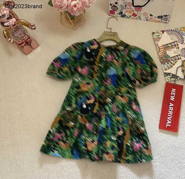 Nouvelle jupe bébé plusieurs imprimés de motif animal Taille de robe princesse 90-160 cm pour enfants vêtements de créateurs Summer Girls Partydress 24april