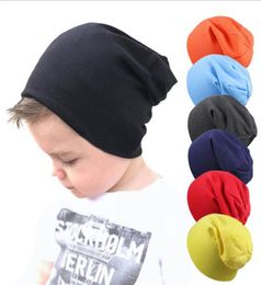 Nouveau bébé Street Dance Hip Hop chapeau printemps automne bébé chapeau pour garçons filles bonnet tricoté hiver chaud couleur unie enfants chapeau T3352451773