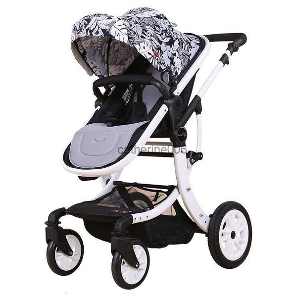 Nouveau bébé poussette 2 en 1 vert landau plié poussette hautes terres landau pour bébé voyage poussette rose bébé voiture léger L230625