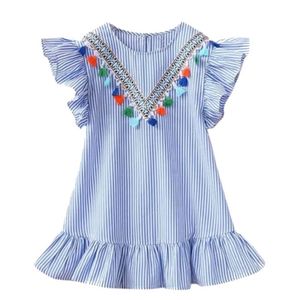 Nouveau bébé robe d'été pour enfants vêtements filles coton princesse robe pour filles vêtements filles vêtements 1 - 9 ans jupe pour tout-petits robes