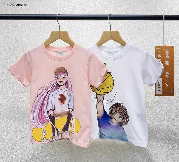 T-shirts à manches courtes pour bébés, vêtements d'été pour enfants, en coton, avec motif de personnage de dessin animé, pour garçons et filles, taille 100 à 150, Jan20, nouvelle collection