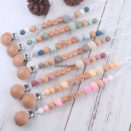 Nouveaux jouets de dentition pour bébé, nom personnalisé, Clips de sucette pour bébé, chaînes, perles, anneaux de dentition, Clip porte-mamelon factice, jouets de dentition pour nouveau-né, accessoires