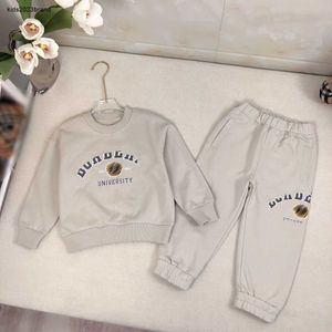 Survêtement d'automne pour bébé, ensemble deux pièces pour garçon et fille, taille 100 à 150, pull et pantalon à col rond, Oct25, nouvelle collection