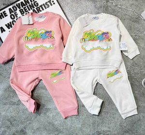Nouveau bébé survêtements designer combinaisons pour bébés costume taille 66-100 nouveau-né col rond sweat à capuche et pantalons de sport Jan10