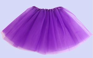 2015 meisje 14 candy kleur kinderen ballet rok 3 lagen bal toga cake rokken tutu pettiskirt netto garen pailletten dansen tutu rokken 300pcs