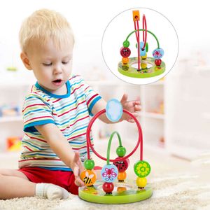 Nouveau bébé en bois Montessori labyrinthe cercles autour de perles jeux boulier mathématiques enfants Puzzle apprentissage jouets éducatifs pour enfants